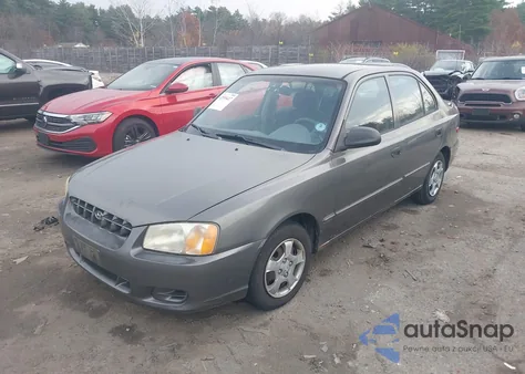 2002 Hyundai Accent Gl из США, поврежденный, VIN KMHCG45C82U317289